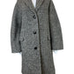 DOEN 100% Virgil Wool Houndstooth Check Dover Coat Size XS