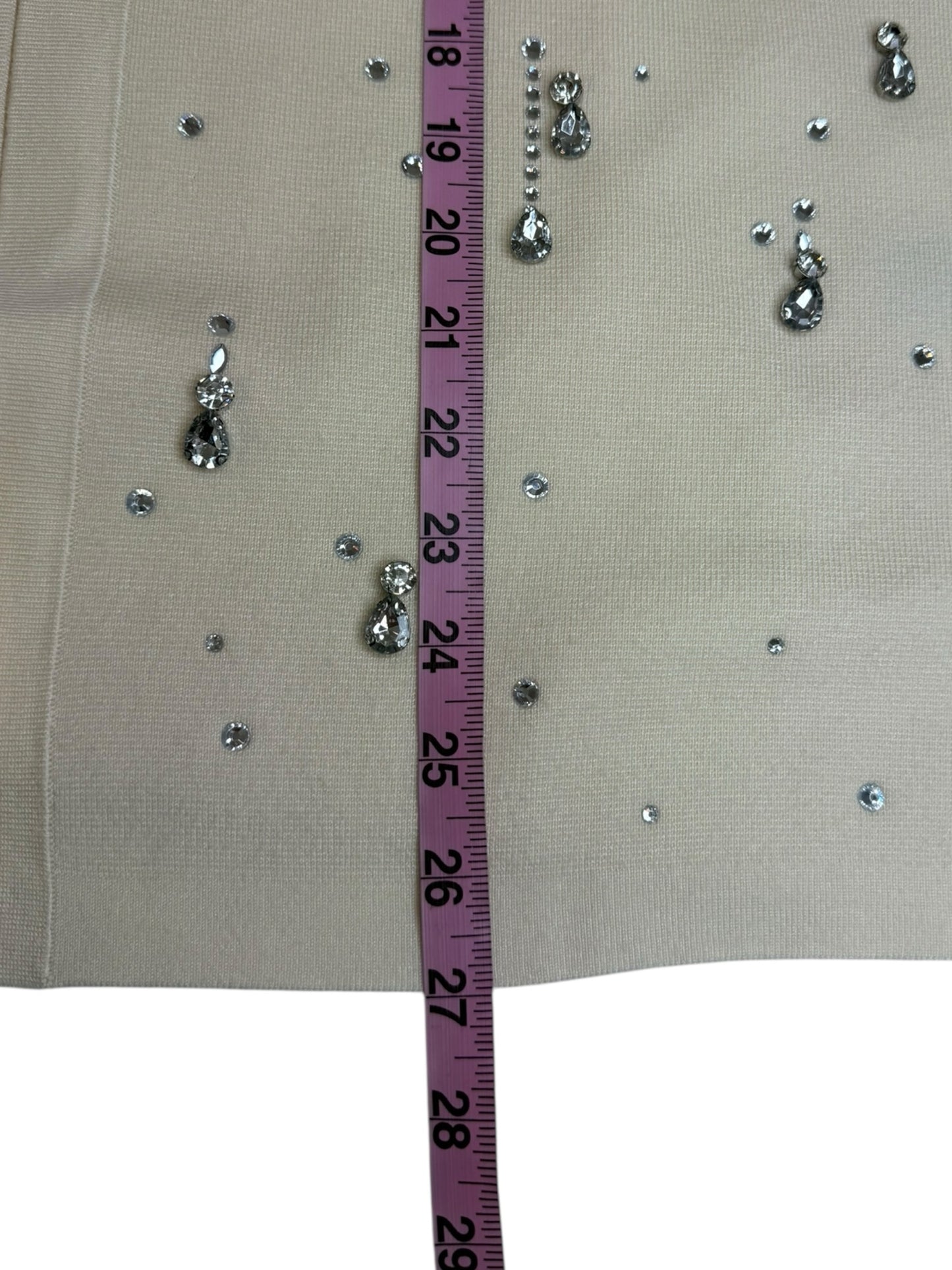 Chico's NWT Cream Drop Rhinestone Cardigan Size XL