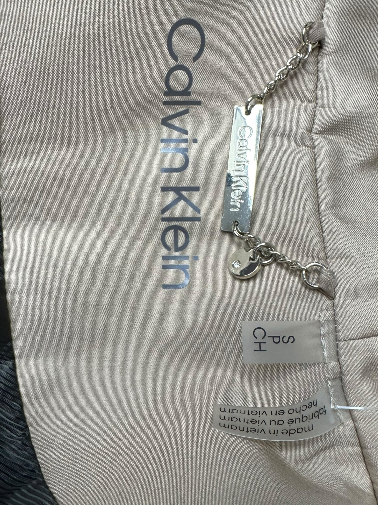 Calvin Klein Tan Hooded Trench Coat Size S