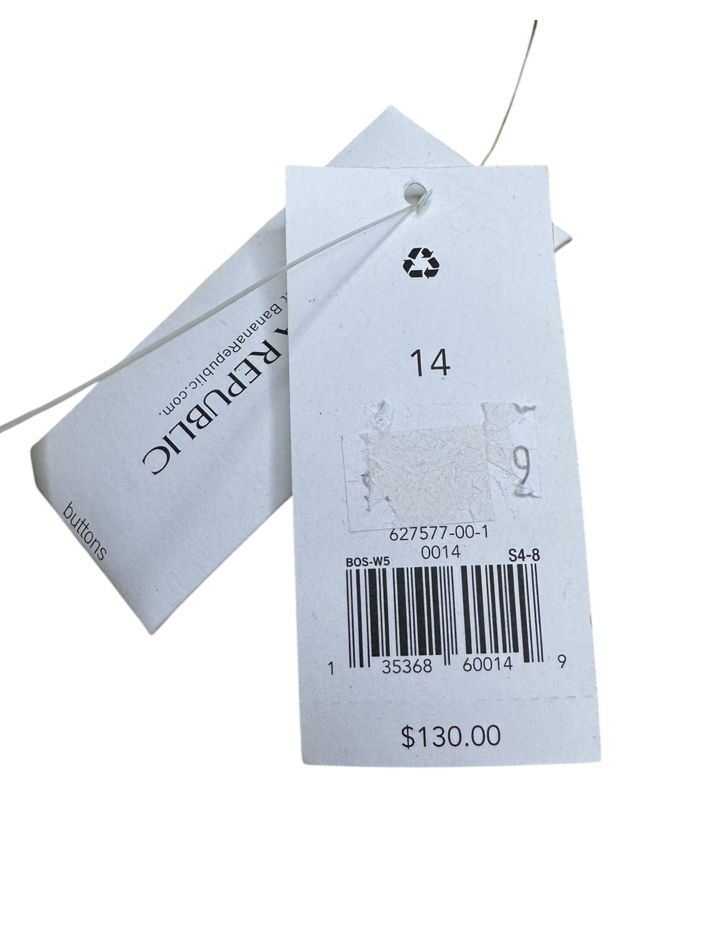 BANANA REPUBLIC NWT Khaki 100% Cotton Blazer Size 14