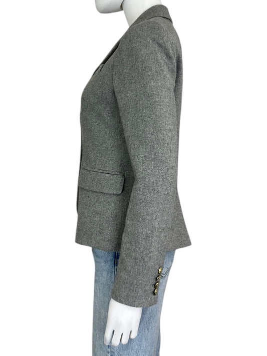 J. Crew Wool Blend Gray Blazer Size 4