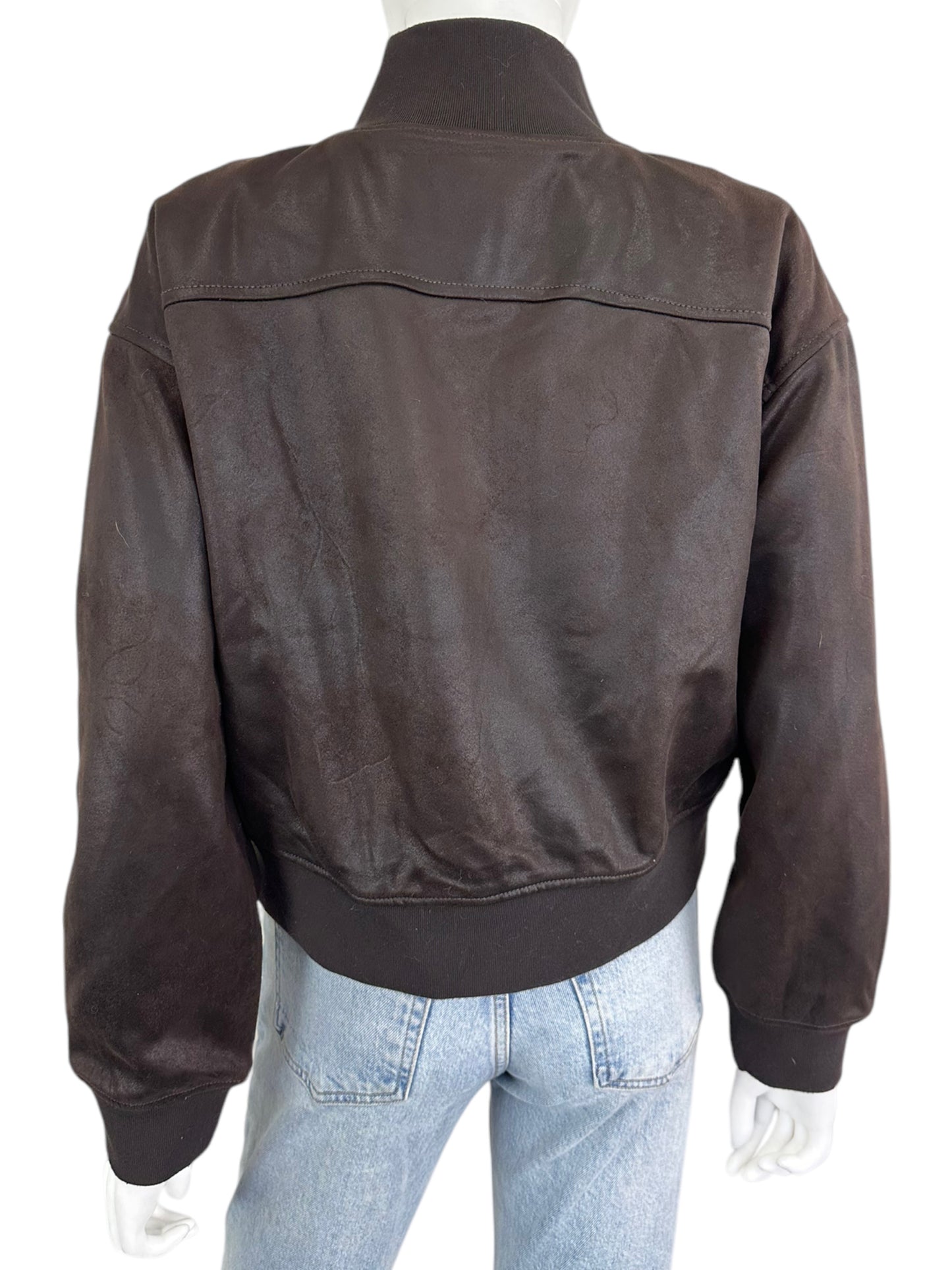 EVEREVE Brown Aviator Bomber Jacket Size S