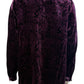J. Jill NWT Purple Paisley Velvet Blouse Size XL
