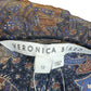 VERONICA BEARD Navy Paisley Kerfri Dress Size 12