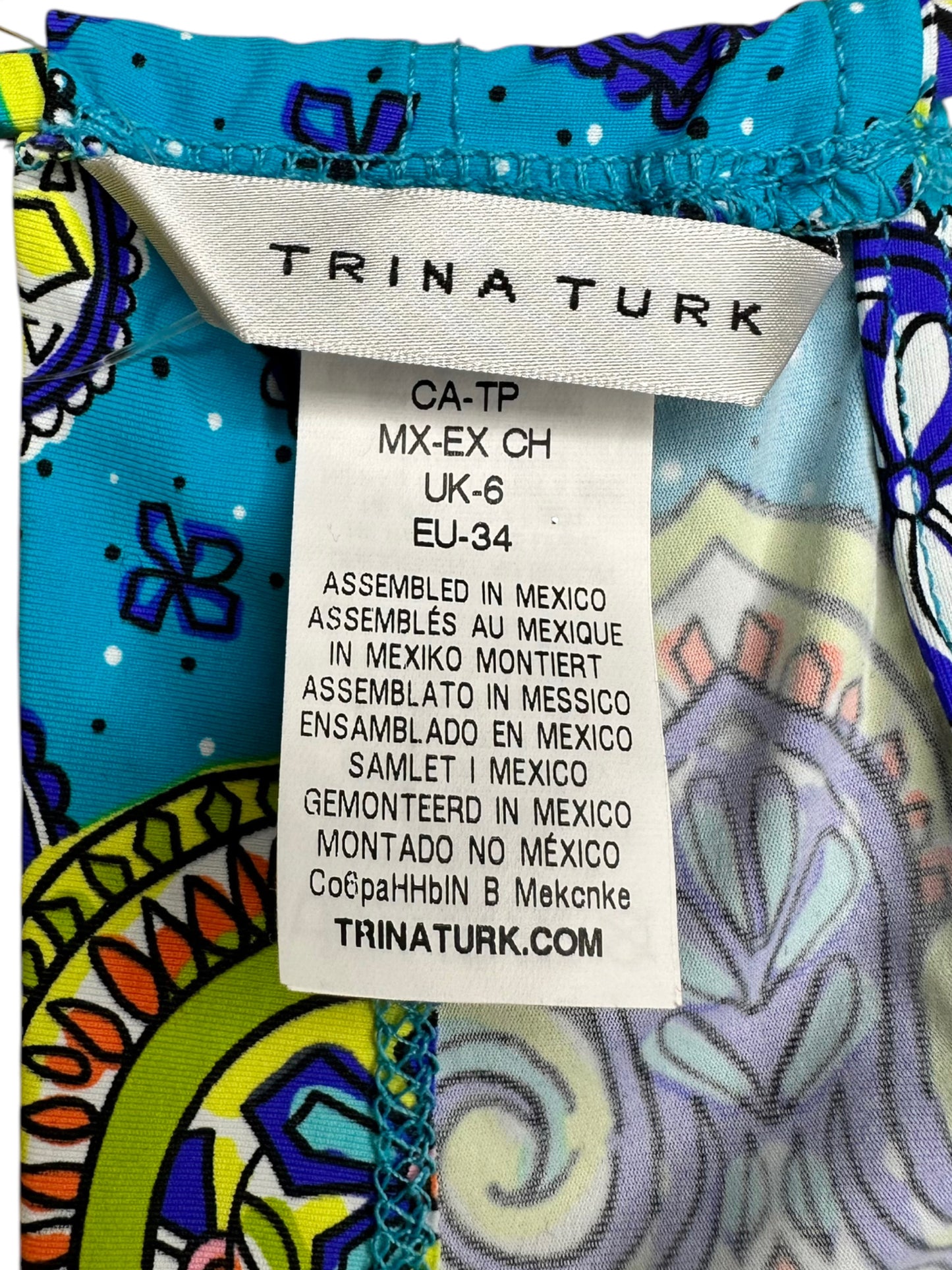 trina turk Corsica Romper Swim Cover Size XS