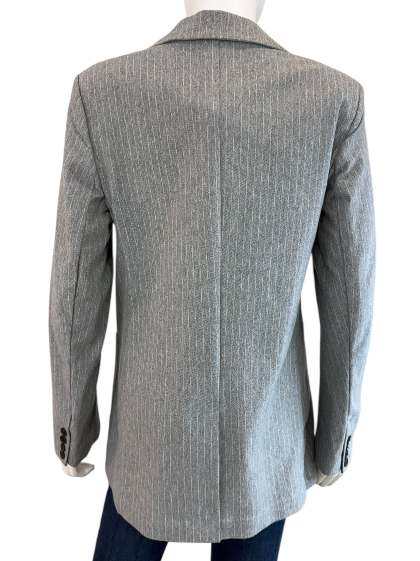 BANANA REPUBLIC Grey Pinstripe Blazer Size 6