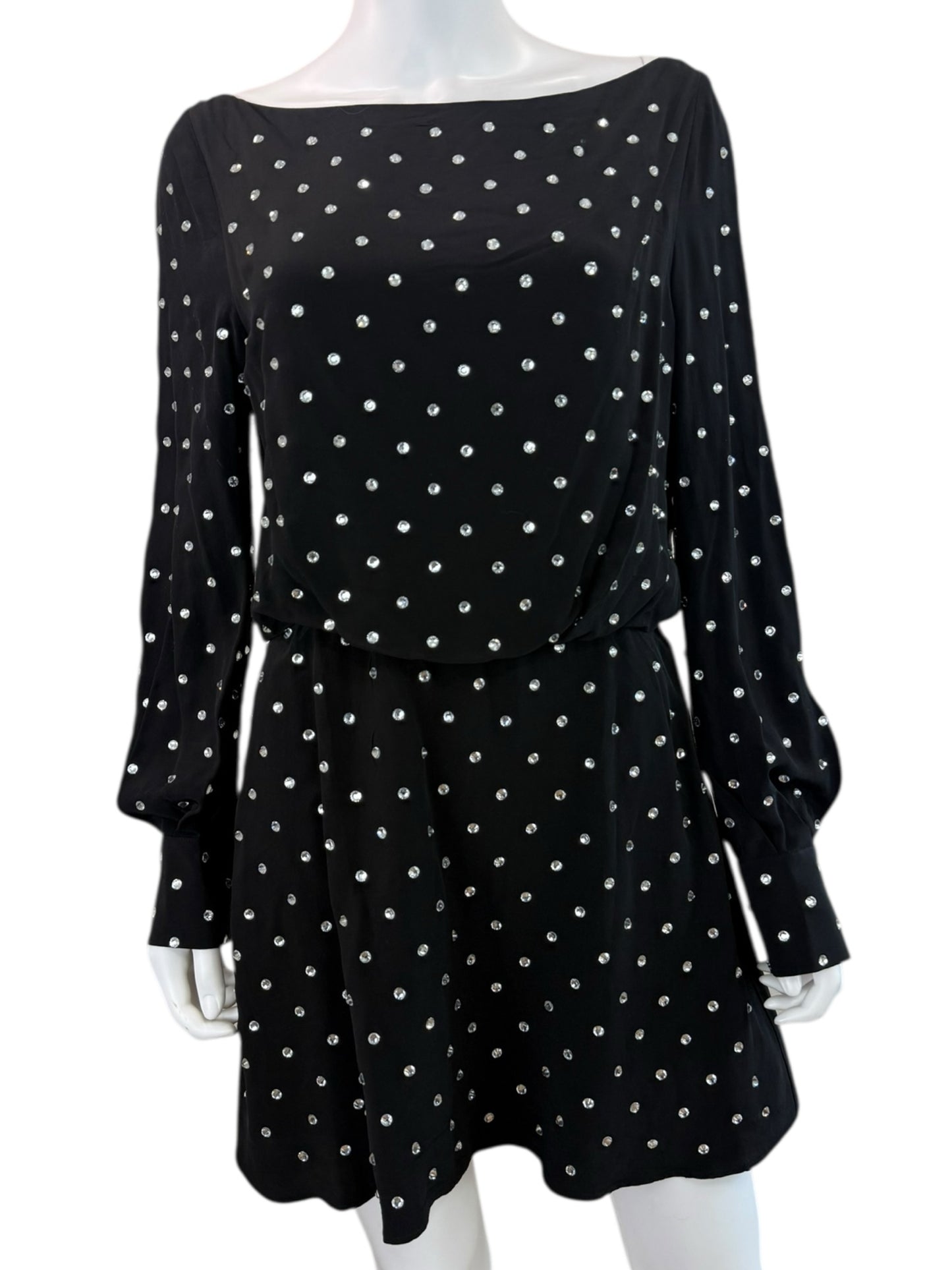 ZARA NWT Black Into the Night Cocktail Dress Size L