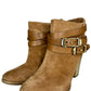 JIMMY CHOO Brown Suede Melba Booties Size 37