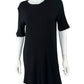 EILEEN FISHER NWT Black Ribbed Mini Dress Size S