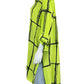 JOHN MARK NWT Neon Green Tunic Button Down Shirt Size L