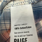 PAIGE 100% Cotton Blue Plaid Button-Down Size M