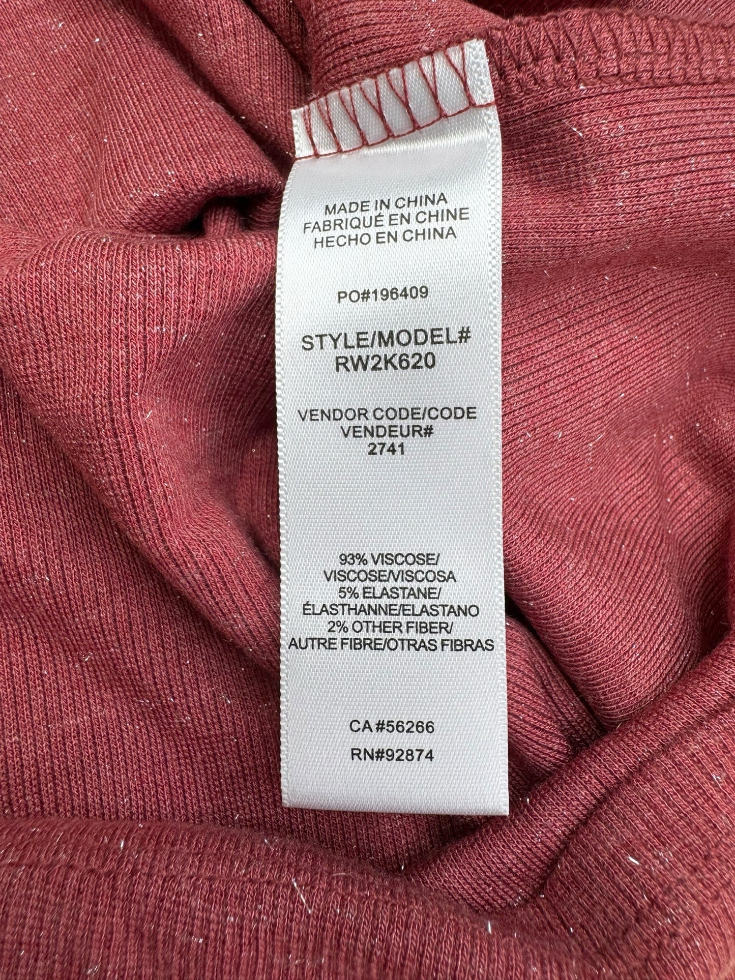 splendid NWT Rose Shimmer Knit Top Size XS