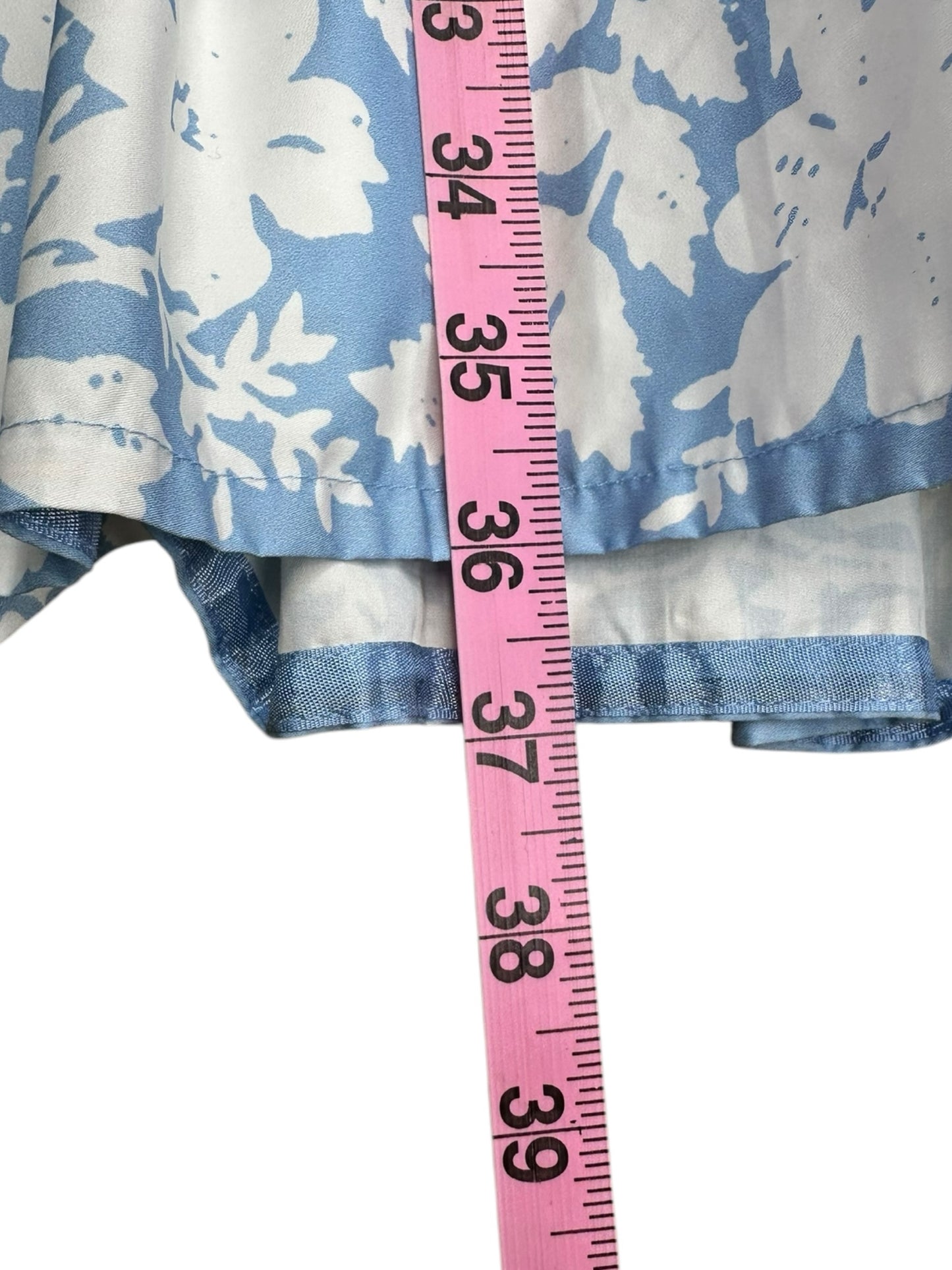 MASON'S DAUGHTER 100% Cotton Blue Polka Dot Maxi Skirt Size S