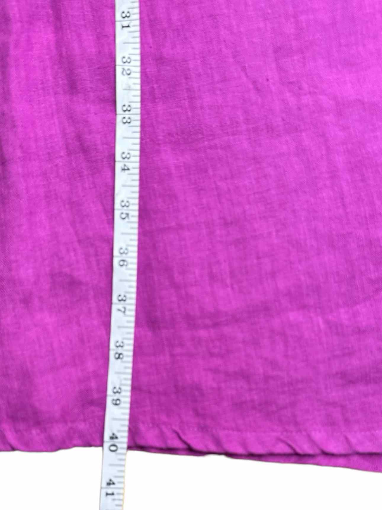 Lisa Bayne Purple 100% Linen Dress Size M