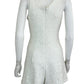 dress the population White Sequin Romper Size M