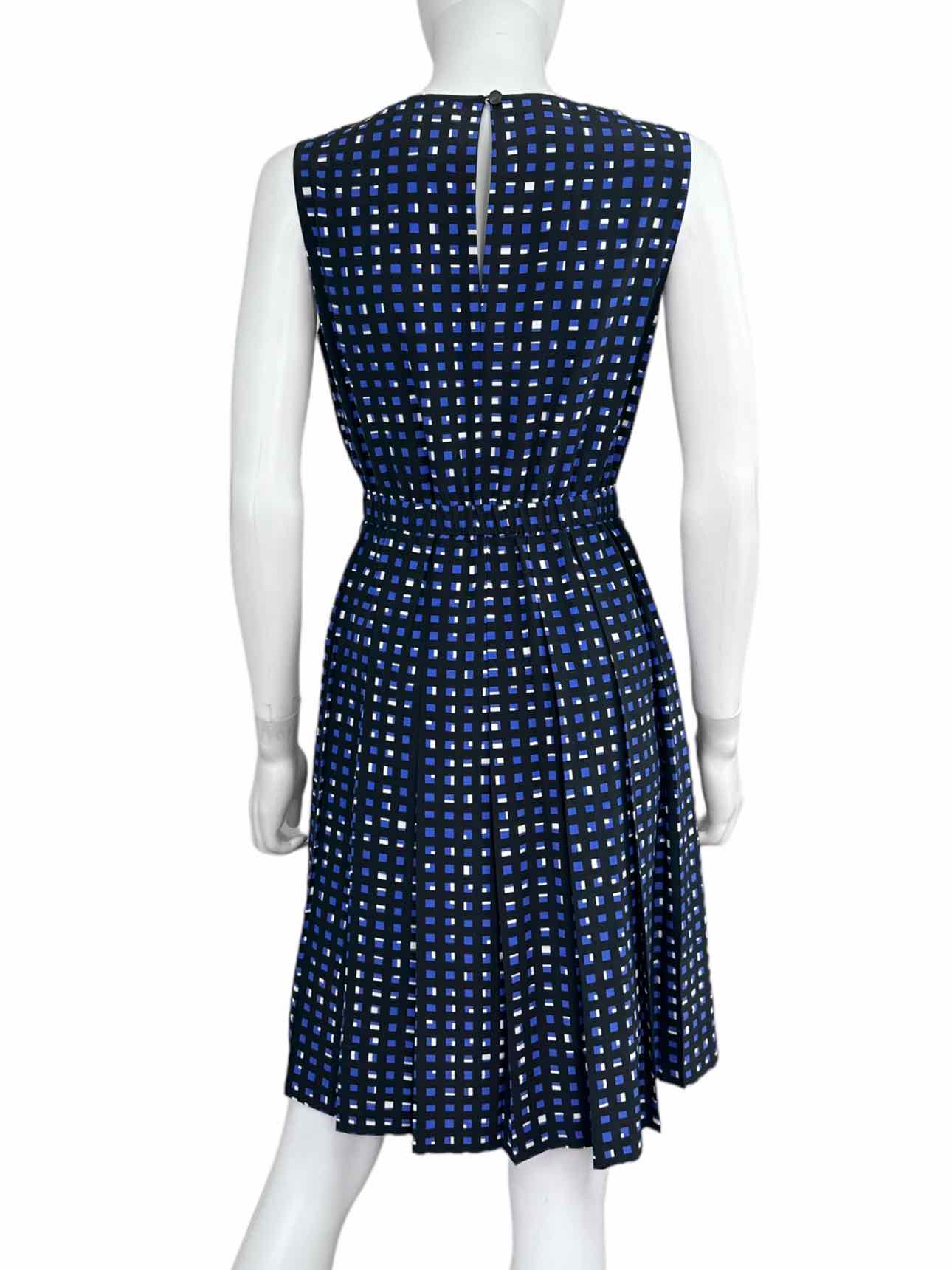 Kate Spade Blue Silk Print Dress Size 2