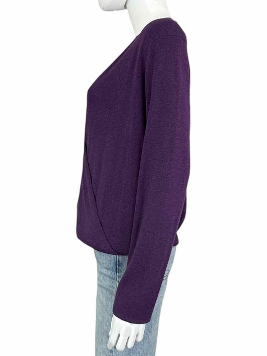 NIC & ZOE NWT Eggplant Wrap Sweater Size XL