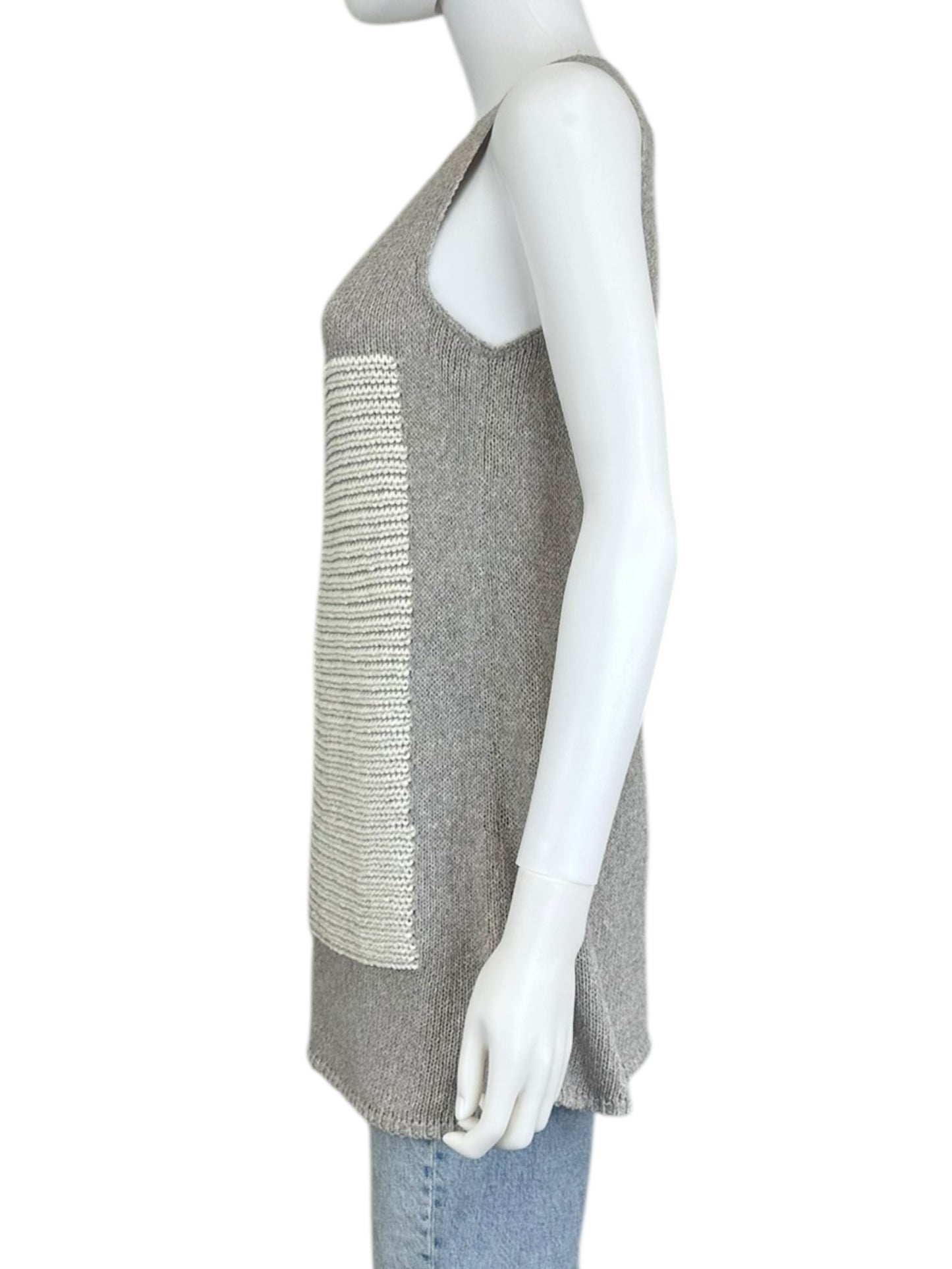LAFAYETTE 148 NEW YORK Grey Knit Tank Size M