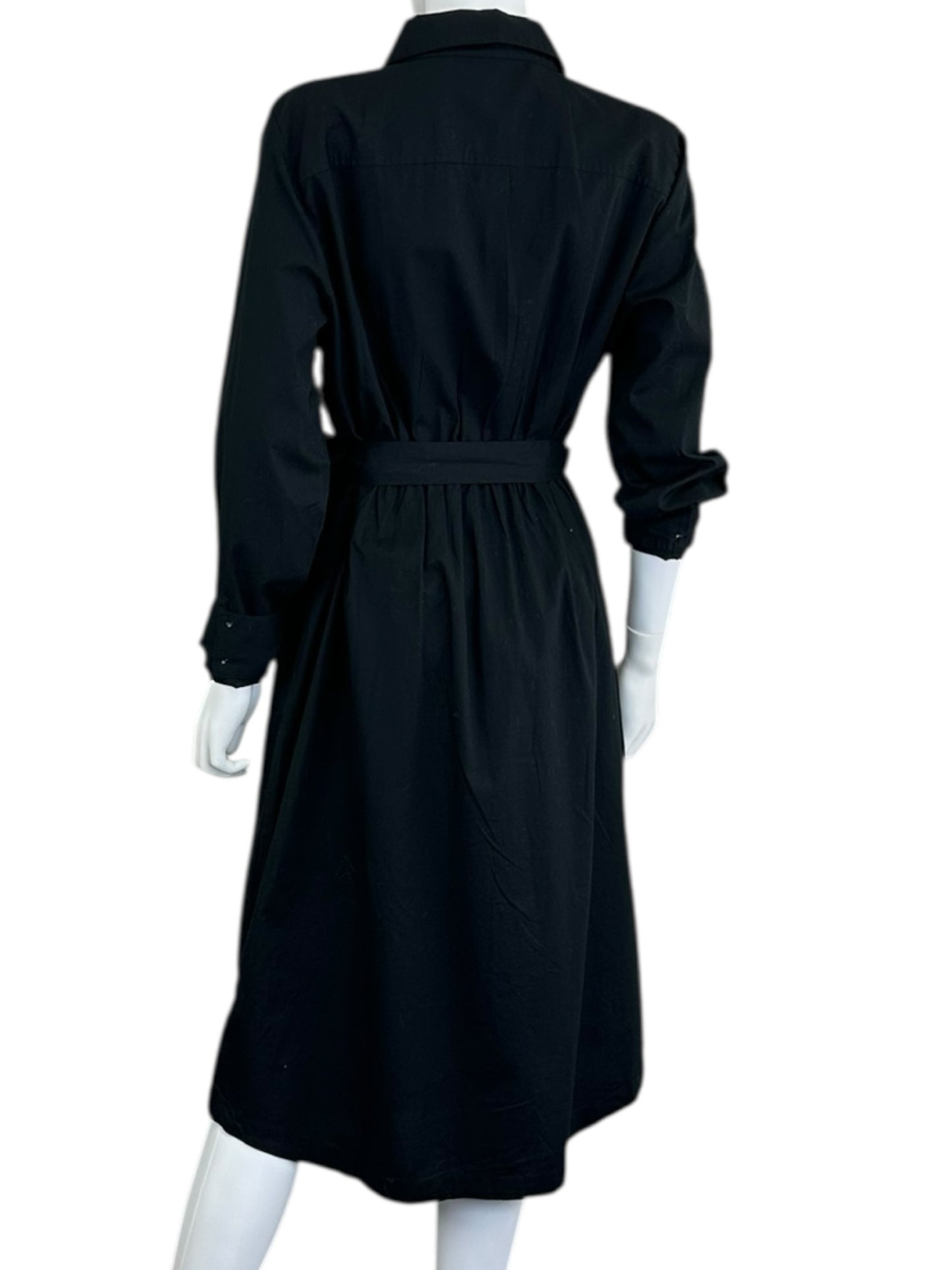 J. Crew Black Shirt Maxi Dress Size 14