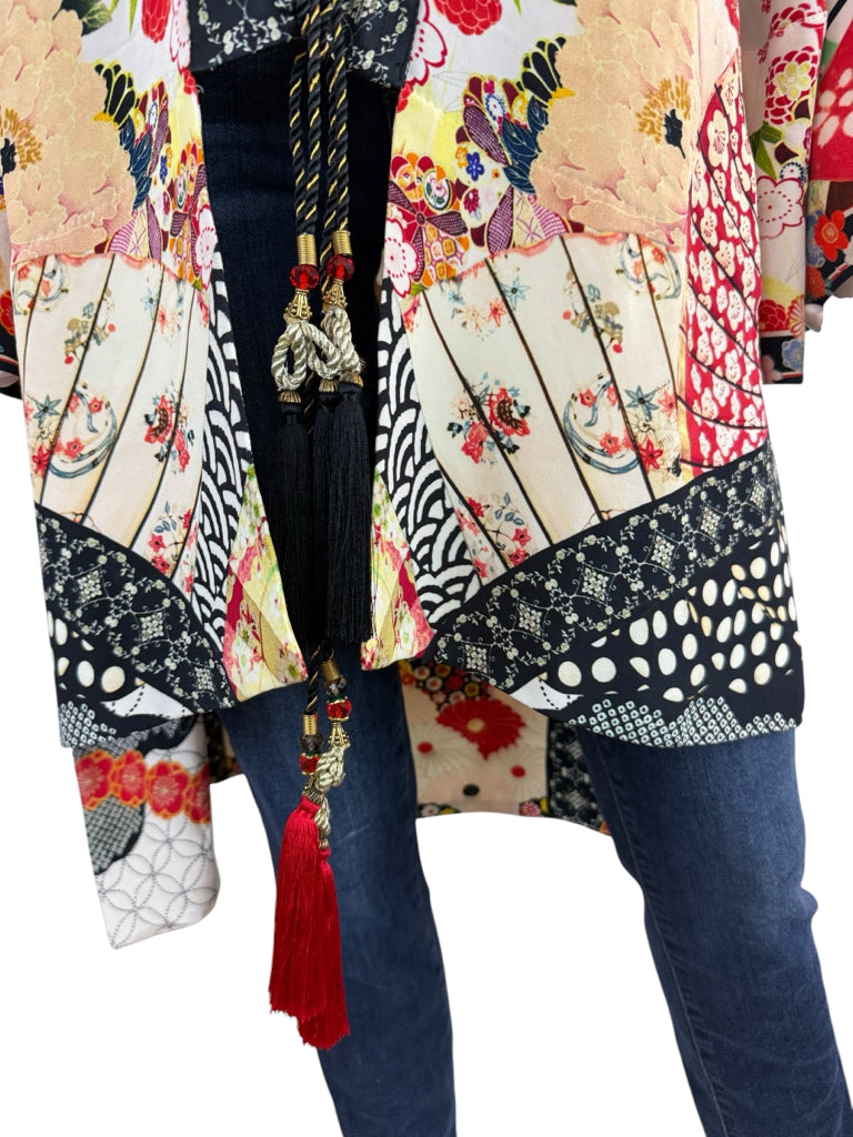 Camilla Vintage Vixen 100% Silk Kimono Jacket Size O/S