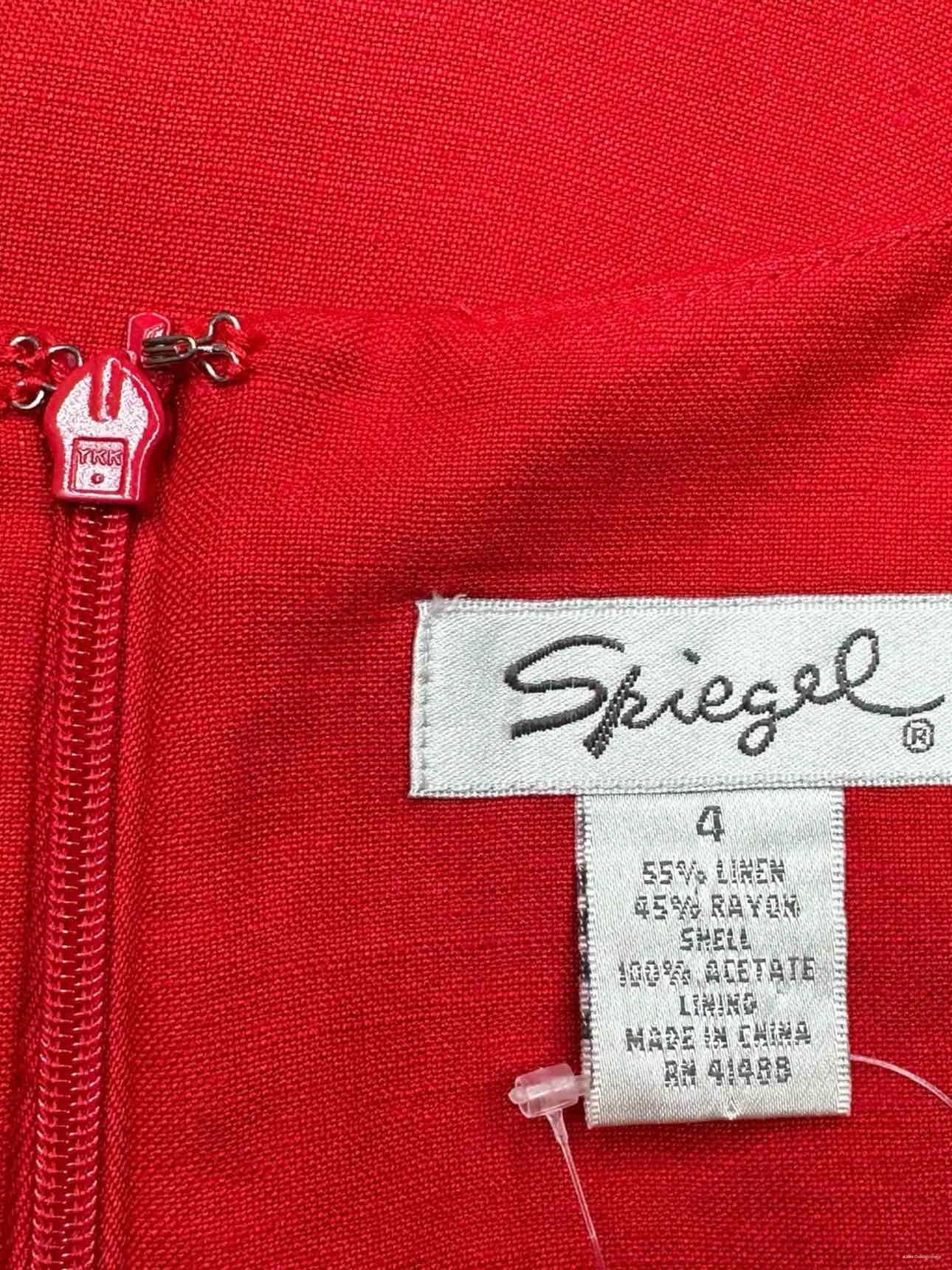 Vintage Spiegel Linen Dress Size 4