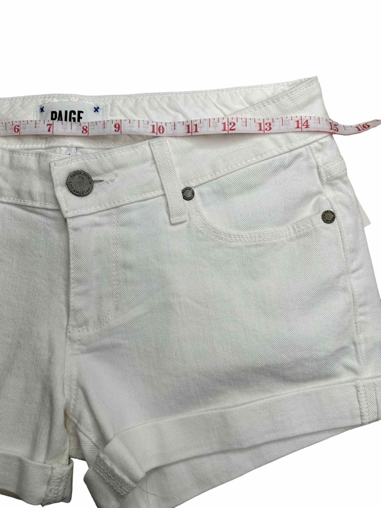 PAIGE Jimmy Jimmy White Denim Boyfriend Short Size 24