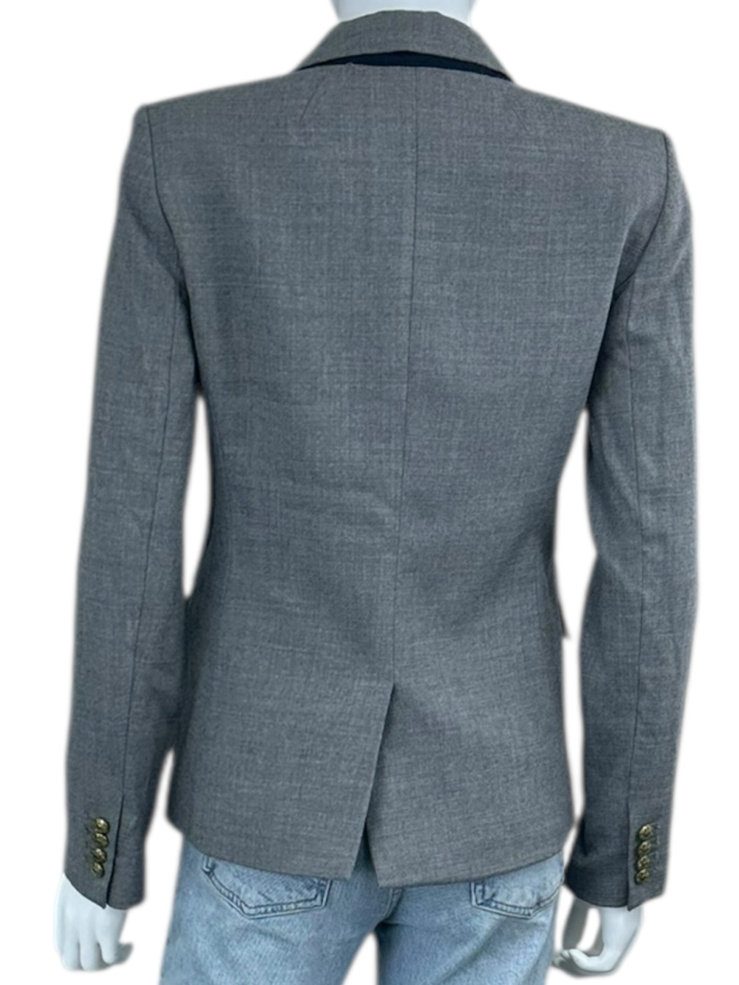 J. Crew Gray Wool Schoolboy Blazer Size 4
