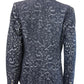 Cabi Navy Paisley Jacquard Blazer Size 6