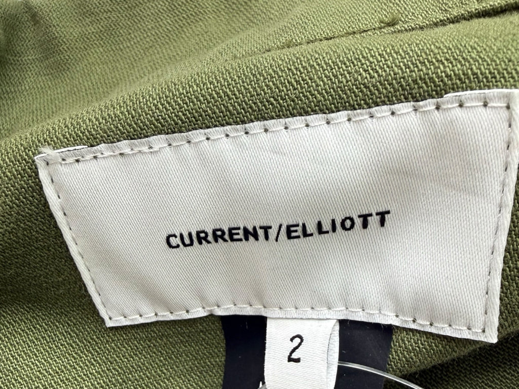 Current Elliott Green Richland Linen Jumpsuit Size 2