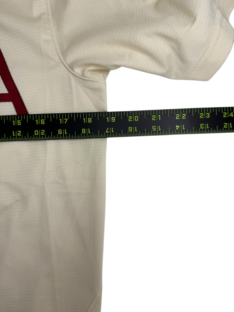 Nike Dri-Fit Cream Razorback Replica Baseball Jersey Size S