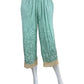 Spell & the Gypsy Collective Green Floral Jacquard Pants Size XS