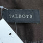 Talbots Brown Wool Midi Skirt Size M