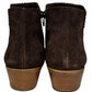 Jack Rogers Chocolate Brown Suede Bailee Booties Size 9