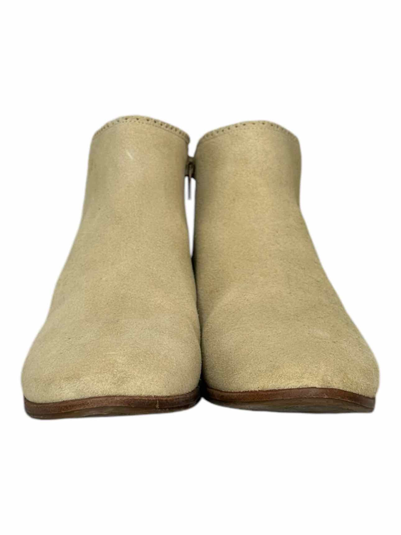 Jack Rogers Cream Suede Bailee Booties Size 9