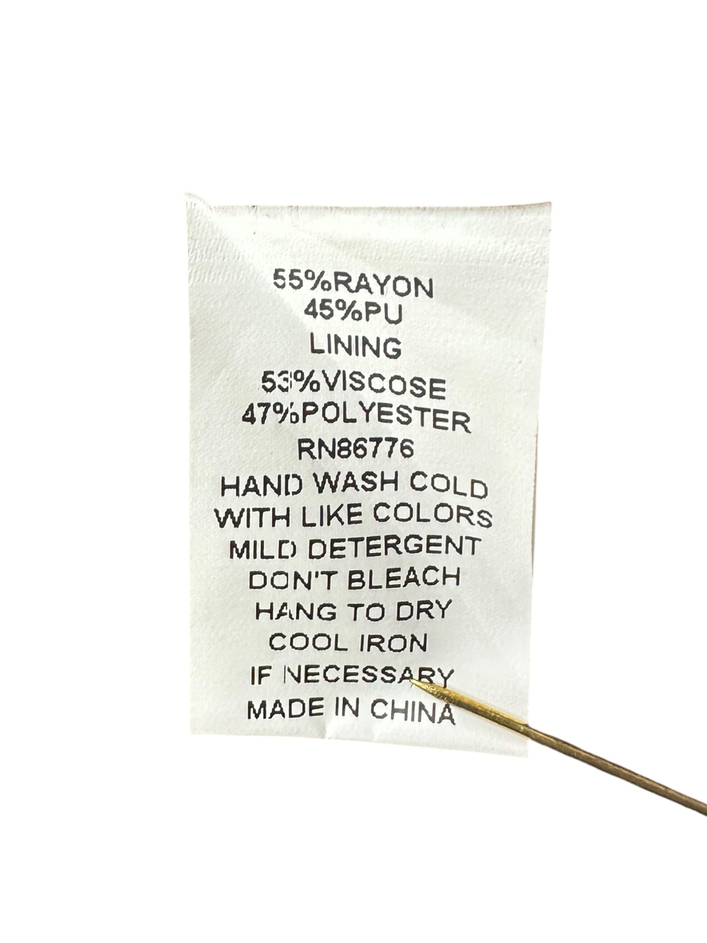 j. society Brown Vegan Leather Blazer Size S