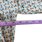 catherine gee Cream Patterned Button Down 100% Silk Size S