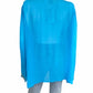 Susan Graver 100% Silk Turquoise Blouse Size XL