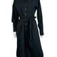 J. Crew Black Shirt Maxi Dress Size 14