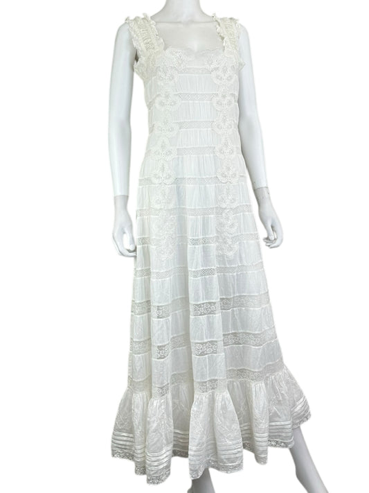 DOEN White Lace Maxi Dress Size S