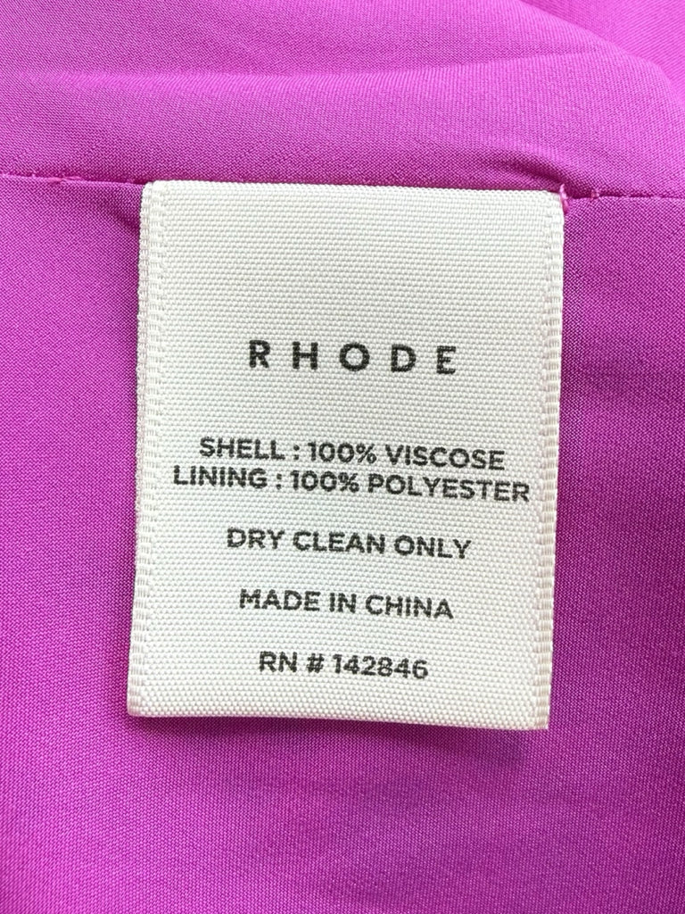 RHODE NWT Hot Pink Paisley Mini Workwear Dress Size 4