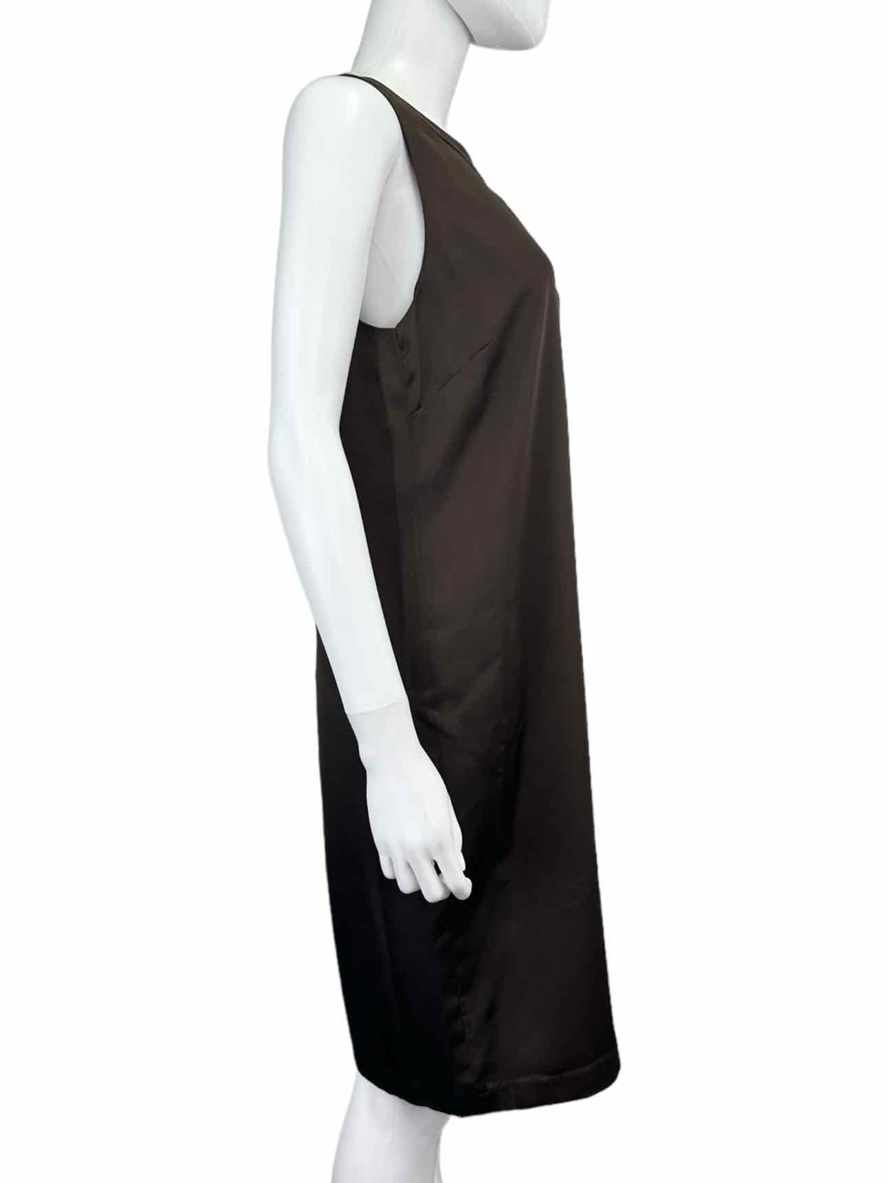 LAUREN Ralph Lauren NWT Brown Satin Sleeveless Dress Size 8