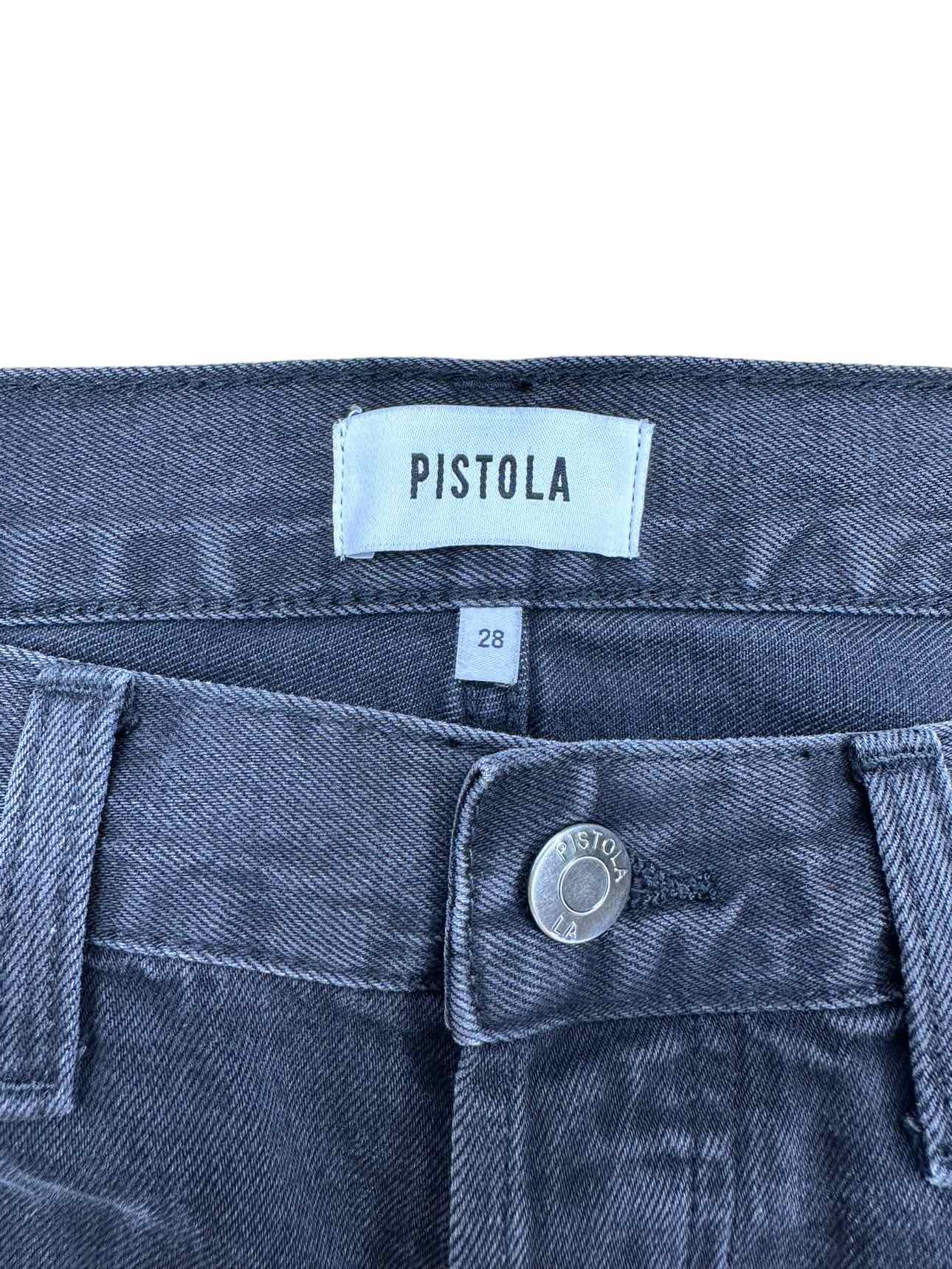 PISTOLA Black Keaton High Rise Slim Straight Leg Jeans Size 28