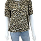 velvet BY GRAHAM & SPENCER Leopard Blouse Size S
