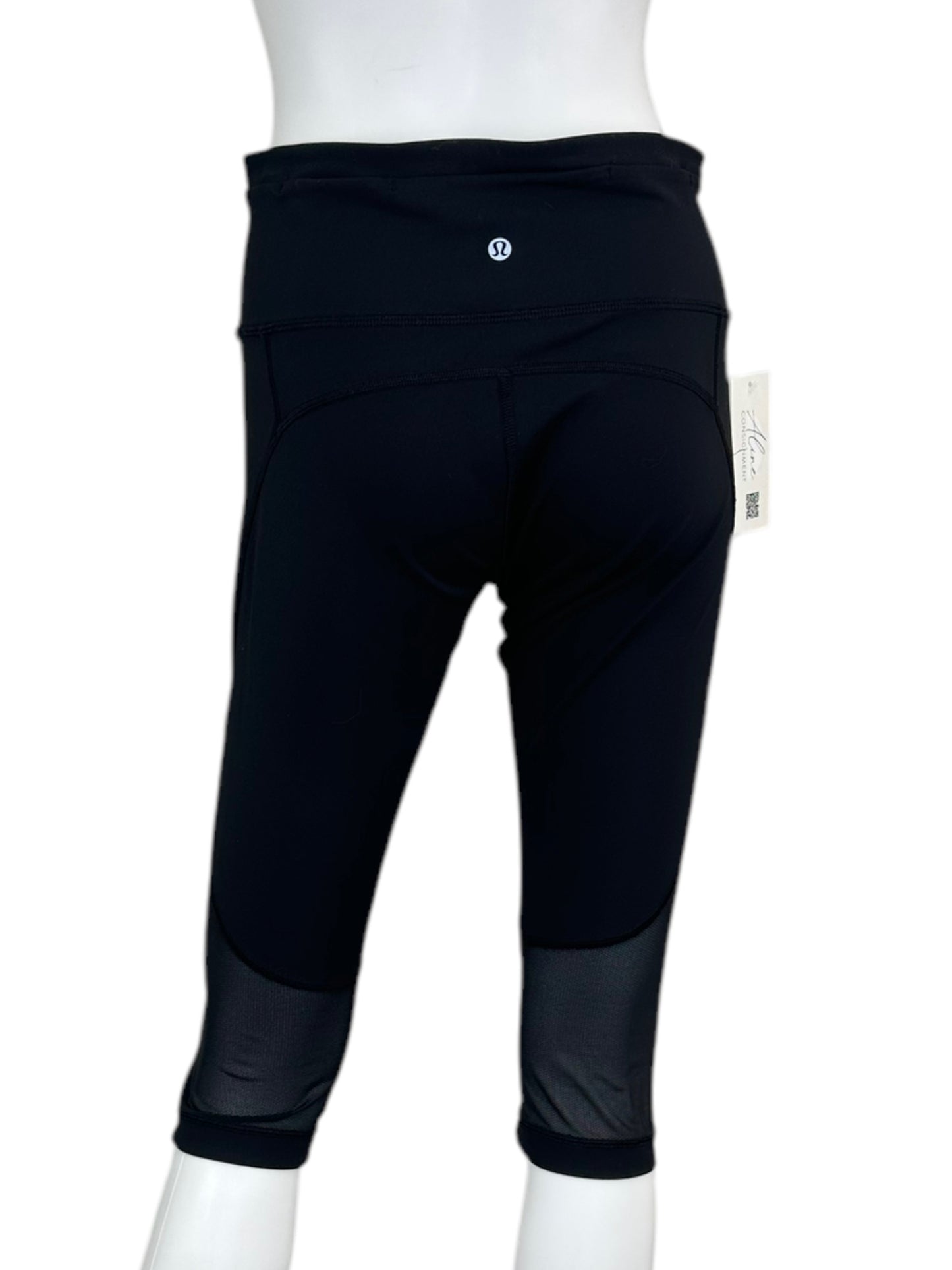 Lululemon Black Cropped Active Leggings Size 8