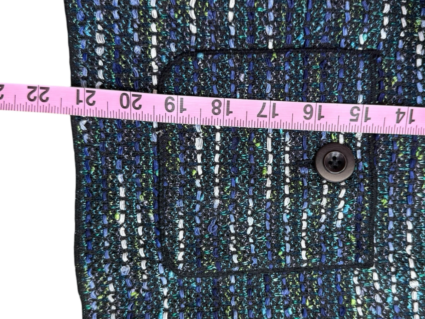 St John Blue Tweed Jackt Size 8
