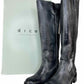 dico Escovado Black Distressed ANN Knee High Boots Size 38