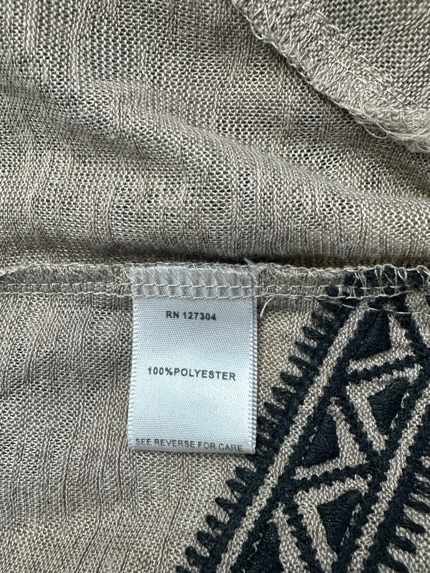 JOHN MARK Light Brown Duster Size L