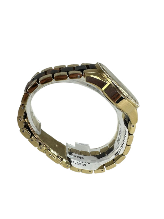 MICHAEL KORS Ritz Tortise Chronograph Crystallized Watch
