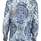 Tory Burch 100% Cotton Paisley Button-Down Shirt Size 12