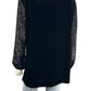 ALEX EVENINGS NWT Black Velvet Sequined Blouse Size 2X